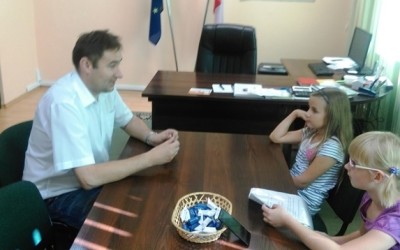 Wywiad Trzecioklasistek z Burmistrzem Miasta