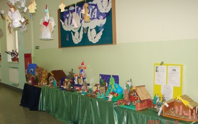 Rozstrzygnięcie szkolnych konkursów plastycznych:  „Najpiękniejsza szopka bożonarodzeniowa”  i „Anioły i gwiazdy”