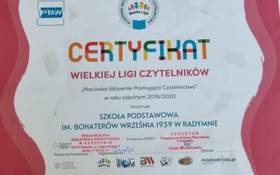 Certyfikat Wielkiej Ligi Czytelników
